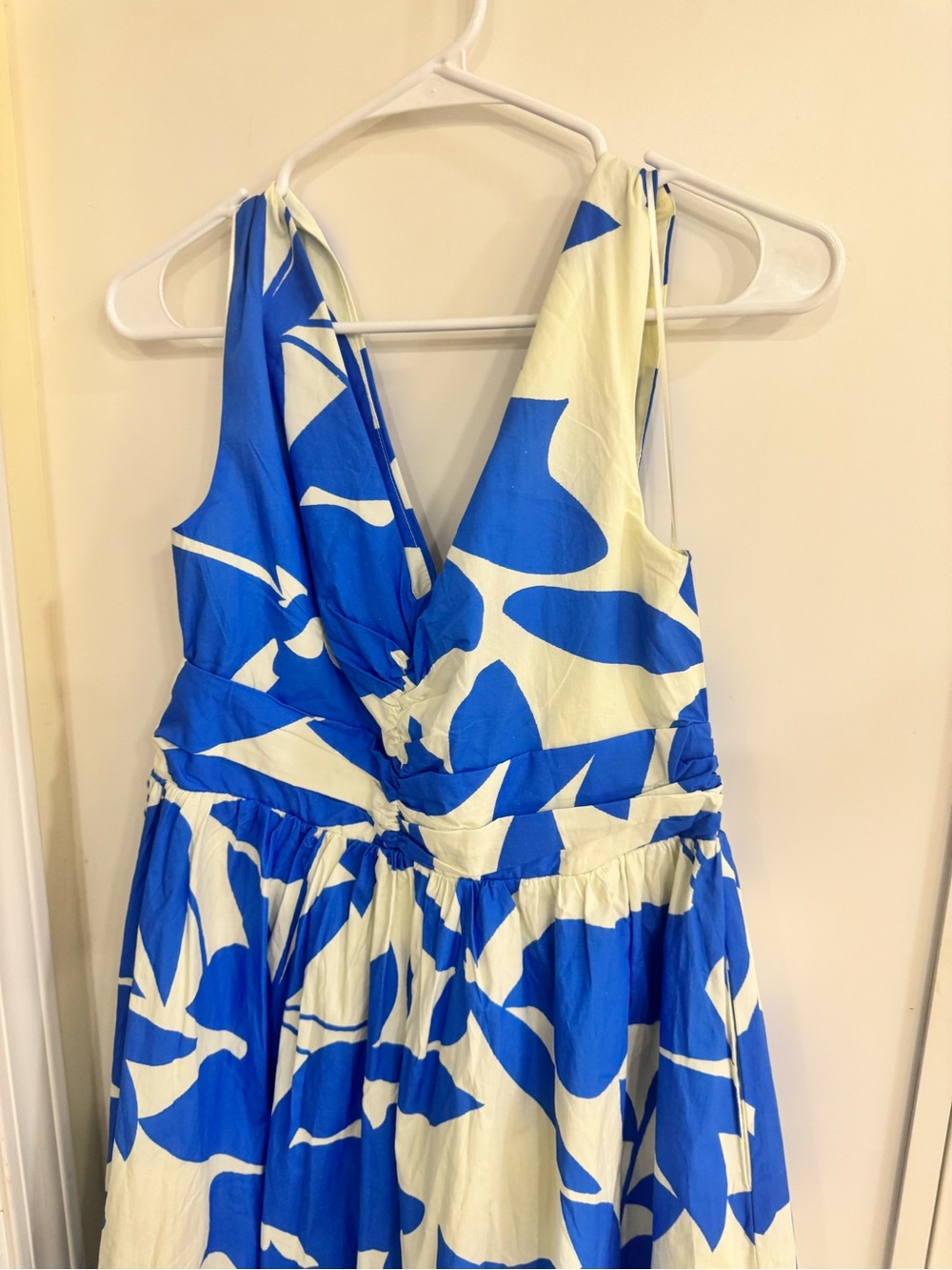 Hyacinth House Tuckernuck Sleeveless Blue & White Floral Print Carson Maxi Dress - Picture 4 of 10